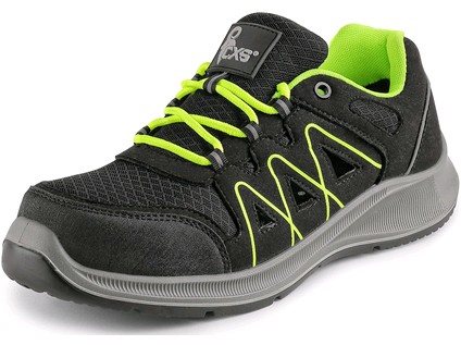 Obuv CXS TEXLINE VUKA S1P, polobotka, černo-zelená, vel. 40